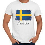 Camisa Suécia Bandeira País Europa