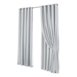 Cortina Luxo Blecaute Pvc Cm Voil Linho Gaze 2,80x2,80 Ilhos