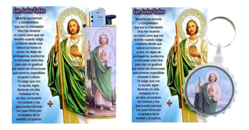 40 Recuerdo Llavero Destapador Encendedor San Judas Tadeo