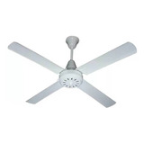 Ventilador De Techo Exahome 601 Blanco Con 4 Palas De  Metal, 120 cm De Diámetro 220 v