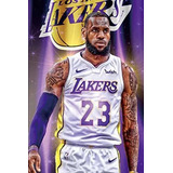 Pósteres - Lebron James Canvas Wall Art, La Lakers Poster Wa
