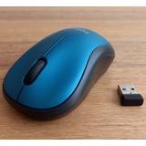 Mouse Inhalambrico Logitech M185 Azul/negro Usado 10/10