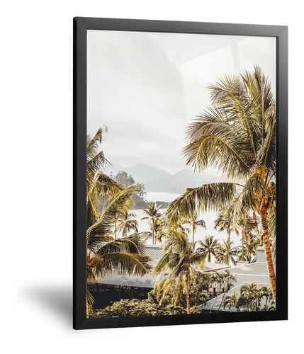 Cuadro Palmeras Paisaje - 35x50 Cm - Calidad Premium