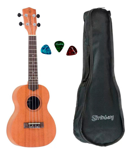 Ukulele Strinberg Uk06c Mgs Concert Com Capa + Brinde