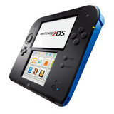 Nintendo 2ds Preto E Azul Desbloqueado Loja Jogos Cartão 16gb