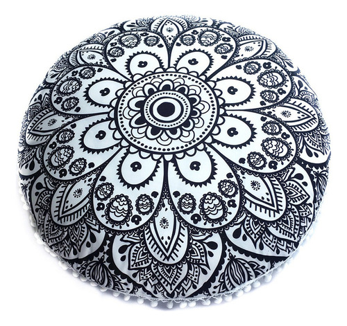 Almohadas De Suelo Indio Mandala Redondo Bohemio Cojines