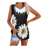 Conjunto De Girasoles Holgados De Color Liso Para Mujer, Sin