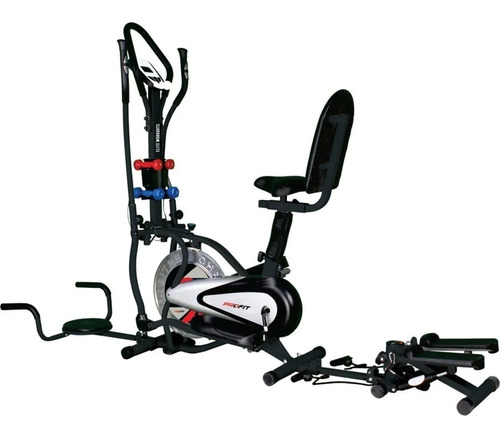Elíptica Bicicleta Estática 10 En 1 Silla Monitor Pesas Gym