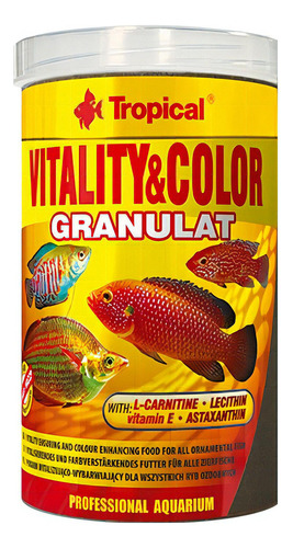 Tropical Alimento Para Peces Vitality Color Granulado 138g