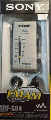 Radio Sony Am-fm Srf-s84 Stereo - Blister Cerrado En Fabrica