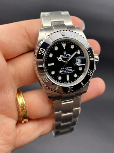 Relógio Rolex Submariner Black Eta 2840 Automático Premium