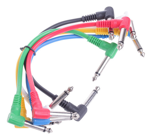 6 Piezas De 12  Cable De Parche De Guitarra Cables De Pedal