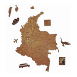 Mademap Colombia Edición Estándar - Mapa De Madera Para Inst