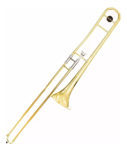 Trombon De Vara Silvertone Laqueado C/estuche Mod. Sltb018