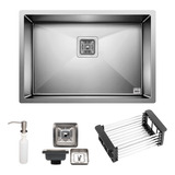 Cuba Quadrada Inox 304 Cozinha Pia Gourmet Acessórios 65x45