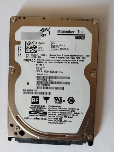 Placa Lógica Hd Seagate St500lt012 / Leia Todo O Anúncio!