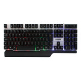 Kit Com Teclado E Mouse Gaming Usb Rgb Iluminado