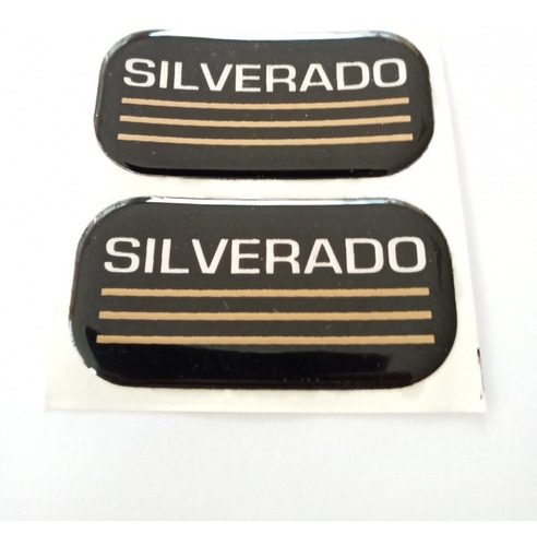 Par Emblemas Lateral Chevrolet Silverado
