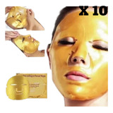 10 Mascarillas Oro Revitalizante Anti Arrugas Colageno