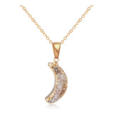 Miss Right Collar De Luna Creciente Druzy De Cristal Curativ