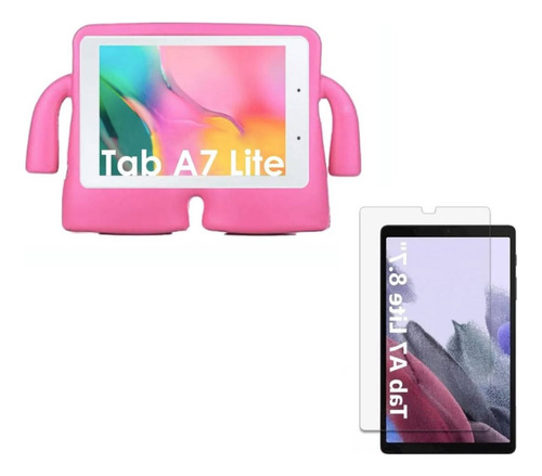 Funda Compatible Samsung Tablet A7 Lite 8.7 + Vidrio Templad