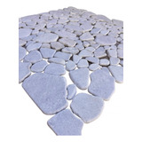 Piedra Platillo Blanca Jardin Deco Piso Pared X Medio M2