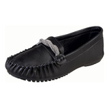 Zapato Confort Moderno Mujer Castalia 561-92 Negro Pedreria