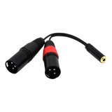 Adaptador Estéreo Hembra A Doble Xlr Macho De 3.5 Mm (mini)