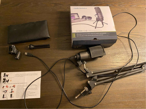 Micrófono Audio Technica At2020 Usb + Accesorios