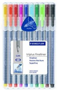 Staedtler Triplus Fineliner Bolígrafos, Paquete De 10, Color