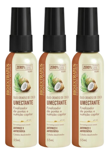 Bio Extratus Óleo Cremoso De Coco Umectante 55ml 