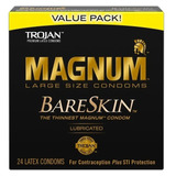 Condones Trojan Magnum Premium Large Size (24 Piezas)