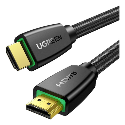 Cabo De Vídeo Ugreen Hdmi Macho/macho 4k-60hz 50cm Preto