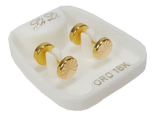 Aros Abridores Oro 18k Bebe Facetado Chinitos Nena Bebe