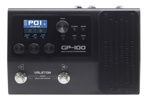 Pedal De Efeito Valeton Gp Multi-effects Processor Gp-100  Preto