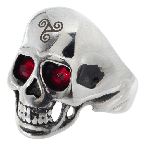 Anillo Calavera Con Cubic Acero Quirúrgico 316l Hombre