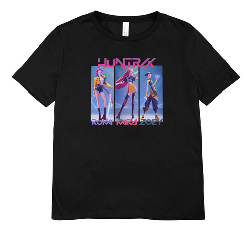 Camiseta Infantil Preta Huntrix Guerreiras Do Kpop Dorama  | MercadoLivre