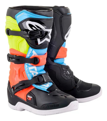 Botas De Niños Alpinestars Kids Tech 3s Motocross Marelli