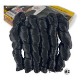 Cabelo Para Tranças French Curl Ser Mulher Pacotão 480g 70cm Cor 2 Castanho Escuro