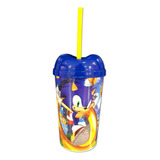 Vaso Pitillo Sonic Botilito Sorpresa Piñata  X12 Und 