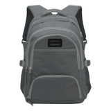 Mochila Porta Notebook Bagcherry Urbana 430000 Color Gris Diseño Lisa 25l