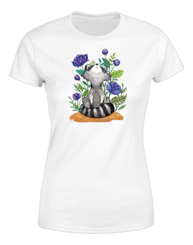 Playera Mapache Chibi Tierno