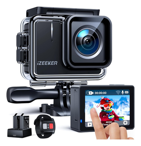 Izeeker Ia100 Camara De Accion 4k30fps 20mp Wifi 40m Camara