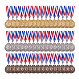 Trofeo Favide 48 Piezas Oro Plata Bronce Premio Medallas-gan