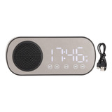 Reloj Despertador Digital Bt Con Altavoz, Radio, Doble Portá