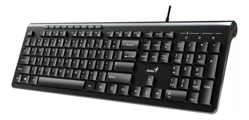 Teclado Genius Slimstar 230ii Usb Cableado Negro 