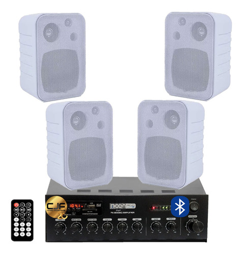 Sistema Musica Funcional Moon Bluetooth Fm + 4 Bafles Cjf