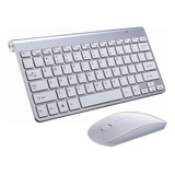 Kit Teclado Mouse Wireless iMac iPad Android Phone Smartv Nf