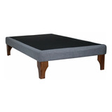 Base De Cama 1 Plaza - Con Patas De Altura: 24 Cm