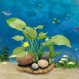 Gloglow Acuario Decoraciones Plantas, Plantas Artificiales D